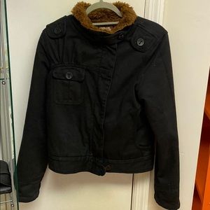 Joe’s black lined jacket